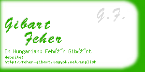 gibart feher business card